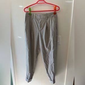 Banana Republic Tapered Crop Plaid Pants